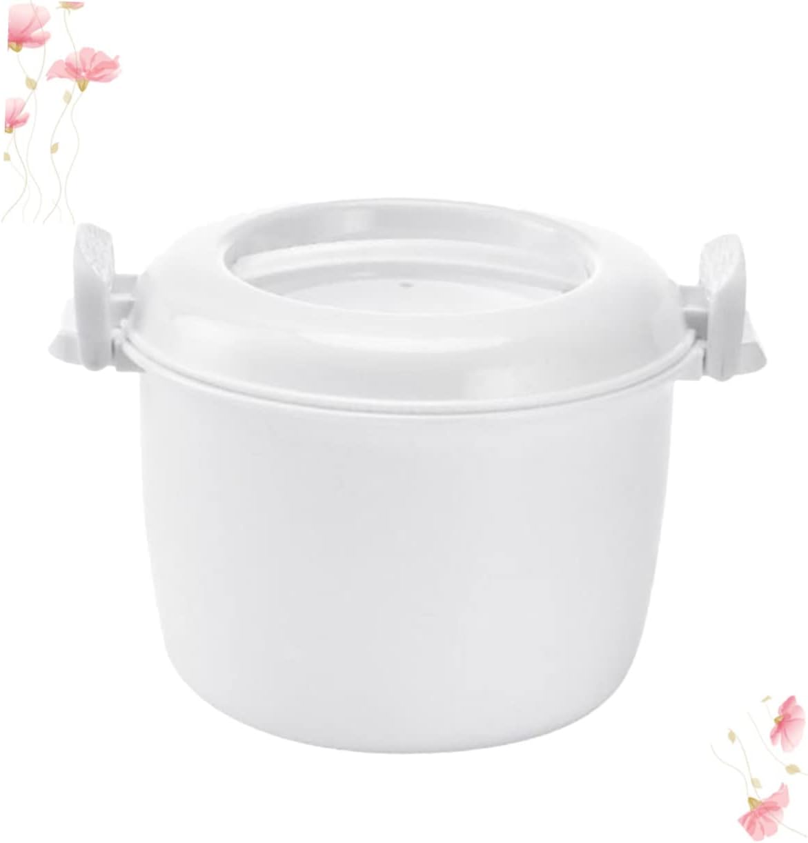 Healifty Large Microwave Rice Cooker Lunch Box Insulated Food Grade PP Cookware for Microwave Oven Freezer Dishwasher Safe Multifunctional Container for Rice Veggies Pasta