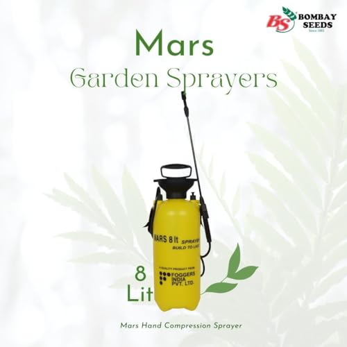 Image of Bombay Seeds 8L Pressure Sprayer Pump for Gardening & Pest Control | Manual Shoulder Spray Pump for Plants & Cleaning | Adjustable Jet & Mist Nozzle | Leak Proof | 6 Months Warranty