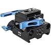 SIRUI Camera Baseplate with Dual 15mm Rod Rail Clamps, Base Plate with Quick Release Plate for Tripod, Shoulder Rig, Follow Focus, SC-BP