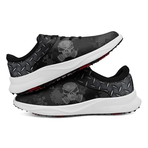 Golf Shoes for Men, Lightweight Camo Design Non-Slip Walking Shoes Breathable Air-Outer Sports Footwear Sneakers2