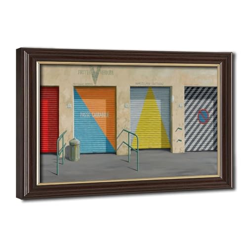 Affiches sur toile WCYB Jeffrey de façade urbaine pour déco murale de salon