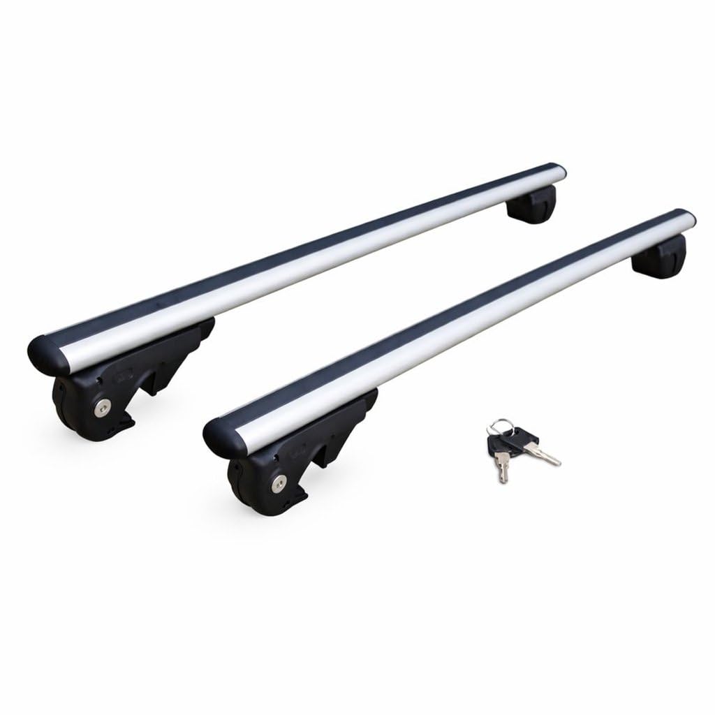 GEV Barre Loki 135 cm | Barre Portatutto Auto Universali | Supporto Tetto Regolabile con Montaggio Rapido e Struttura Resistente