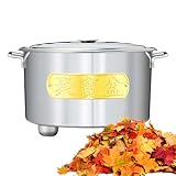 Brûleur incinérateur résistant à la chaleur pour l'extérieur, seau en métal pour bois, ordures, jardin, ferme, patio, feux de camp, plage, porche, balcon, jardiniers, paysagistes