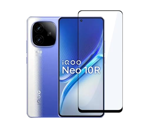 Image of EitanshaKart Military-Grade Tempered Glass Screen Protector Compatible for iQOO Neo 10 / iQOO Neo10R 5G with Edge to Edge Coverage and Easy Self Installation kit