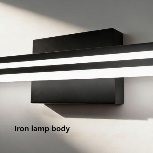 Apliques de pared LED negro de 40cm con luz neutra impermeable para baño 2
