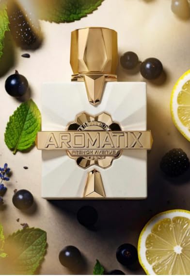 Platine Blanc Aromatix X Frehc Avenue Eau de Parfum 100 ml Unisex – Perfume Aromático Cítrico con Menta, Limón y Notas Verdes – Fragancia Fresca y de Larga Duración