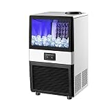 Aioneer Macchina commerciale, 150 lb/24H Ice Cube Maker con capacità di stoccaggio del ghiaccio di 22.000 libbre, macchina autoportante del cubo di ghiaccio per casa, ufficio, ristorante, bar