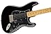 Squier Classic Vibe 70s Stratocaster Electric Guitar, with 2-Year Warranty, Black, Maple Fingerboard