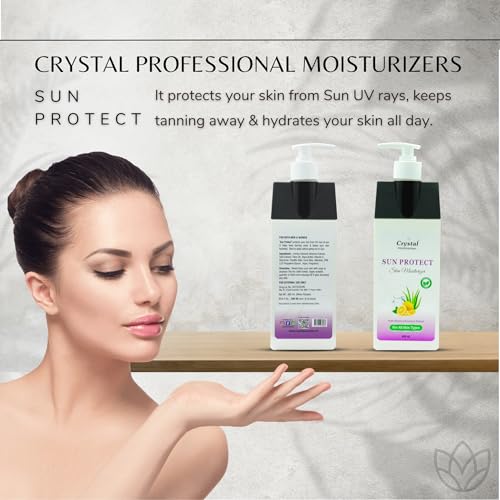 Image of Professional Aloe Vera and Lemon Extract Sun Protect Moisturizer | Hydrating, Refreshing & Lightweight Daily Skin Care Women & Girls | Suitable For All Skin Types (400ml)