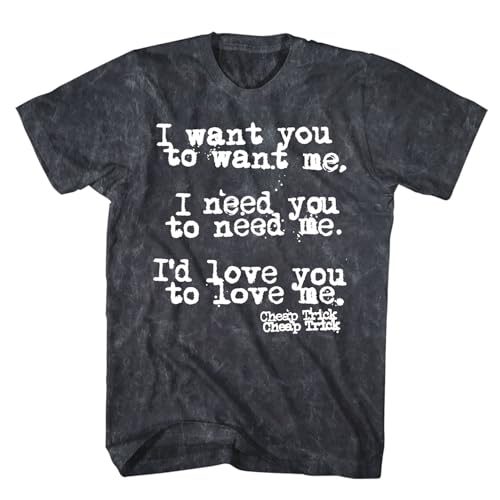 T-Shirt Trick I Want You Rockabilia Mineral Wash Noir pour Homme