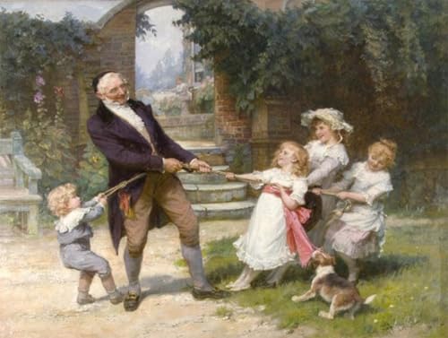 Tableau sur toile Frederick tir à la corde 60x90cm pour décoration de chambre moderne