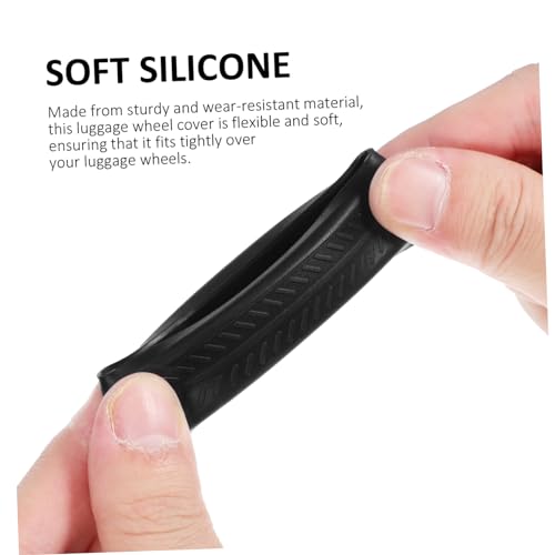 8pcs Silicone Suitcase Wheel Covers Luggage Wheel Protectors for Easy Installation2