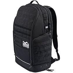 Phantom Athletics Mochila Deportiva para Hombre - Deporte, Gym, Senderismo, Camping, Viajes - Mochila Negra Molle de Gran Capacidad 50L