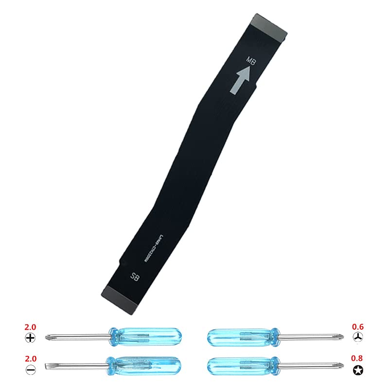 iYAiYO Conector cable flexible para conexión placa base compatible con Xiaomi Redmi 9 M2004J19G, M2004J19C incl.Destornilladores