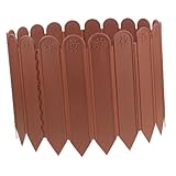 Parliky Plastic Garden Border Fence Durable Lawn Edging Panel for Landscape...