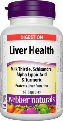 Webber Naturals Liver Health Milk Thistle, Schisandra, Alpha Lipoic Acid & Turmeric