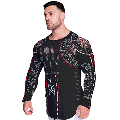 Viking Compression Shirt Long Sleeves Baselayer Skins Performance Fit Rash Guard MMA BJJ Stretchable Fabric4