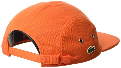 Lacoste Men's Side Mini Croc Pique Cotton Girolle Cap, Medium, Orange2