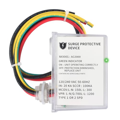 Kolasina 120/240 VAC Universal HVAC Surge Protective Device AG3000 TPMOV Technology, Watertight Enclosure, Comprehensive Surge Protection