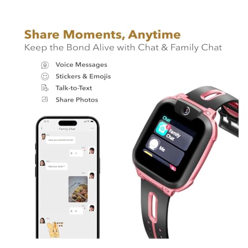 Image of imoo Original Kids Smartwatch Z1, Pink | GPS Tracker, 4G Video & Voice Calls, IPX8 Water Resistance, Advanced Parental Controls, SOS