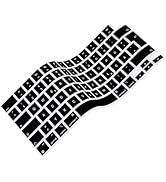 Arisase Ultra Thin German Language Keyboard Cover for 2022 MacBook Air 13.6" M2 Chip and MacBook ...