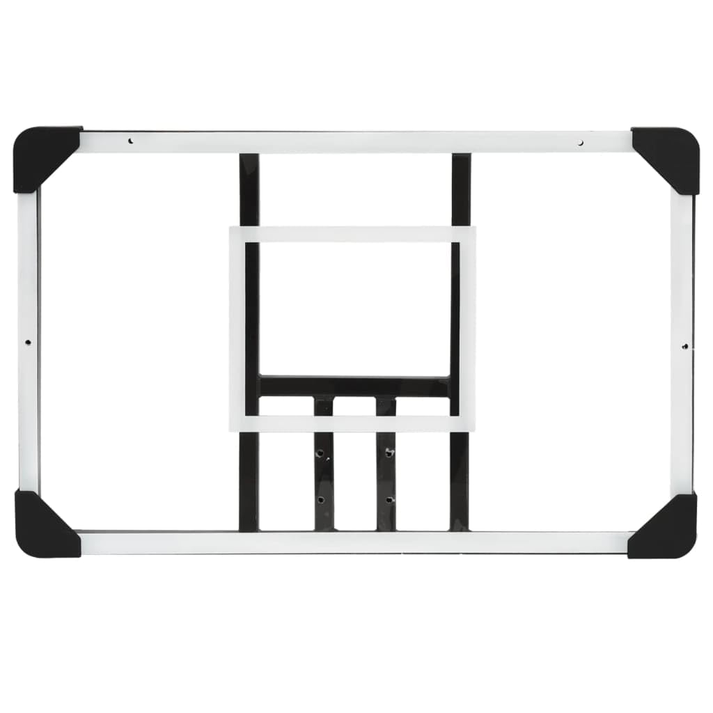 vidaXL Basketballkorb Basketballring Backboard Basketballanlage Basketball Rückbrett Basketballboard Transparent 71x45x2,5cm Polycarbonat