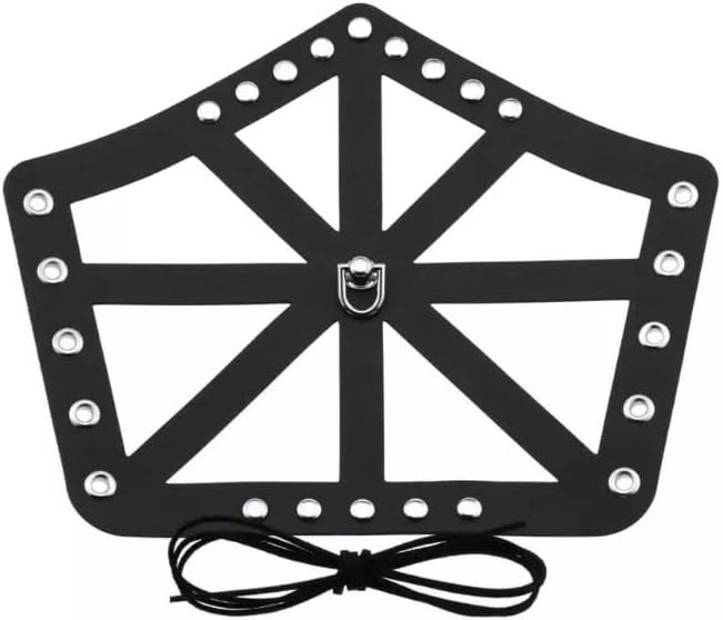 Hollow Out Vintage PU Wide Bracers Tie Arm Cuffs Adjustable Width Medieval Wristband Multiple Color Wristband Dark Brown-MFC765 (RED, Adult)