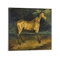 テオドール・ジェリコー、スペインの馬、希少画集画、新品高級額 テオドール・ジェリコー、スペインの馬、希少画集画、新品高級額