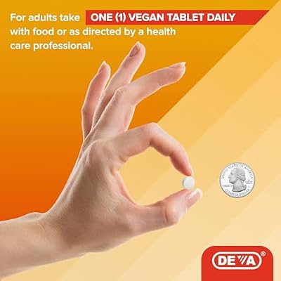 Deva Vegan Vitamin D2 800 IU, Ergocalciferol Supplement with No Animal Ingredients, Fast Dissolve, 90 Tablets, 1-Pack