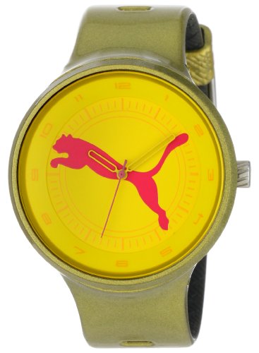 PUMA Men's PU910871005 Slick Big Cat Metallic Gold Watch
