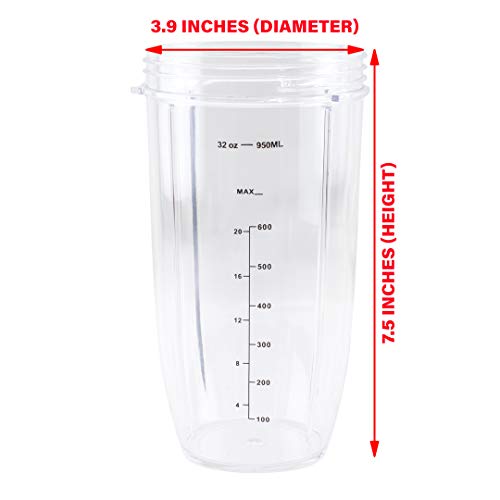 Repuesto vaso alto colosal 32 oz para Nutri Bullet miniatura 2