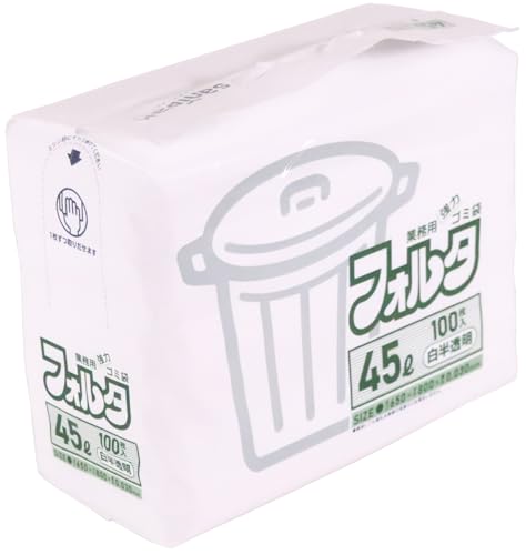 Amazon.co.jp: サニパック F-4H環優包装フォルタ45L白半透明 F4HHCL