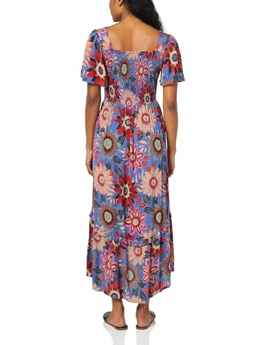 Image of Angie Women's Angie Women's Deep V Maxi Dress with Cutout