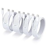 4-Pack (6ft 6ft 10ft 10ft) 60W USB C to USB C Fast Charging Cable, for iPhone Charger Cord, Type C to C Charger Cord for iPhone 17, 17 Pro, 17 Pro Max, 16, 15, iPad Pro, for MacBook Pro/Air, Samsung