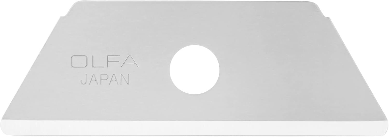 OLFA Round Tip Safety Knife Blades, 50 Blades (RSKB-2/50B) - Dual Edge Rounded-Tip Carbon Steel Utility Knife & Safety Cutter Replacement Blades, Fits OLFA SK-4, SK-6, SK-9, & UTC-1 Knives