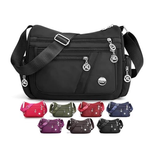 Bolso bandolera para mujer con múltiples bolsillos miniatura 1