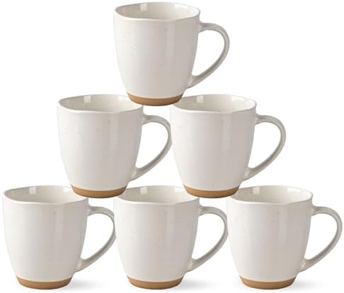 AmorArc 12oz Ceramic Coffee Mugs set of 6, Stylish Coffee Mugs wi...