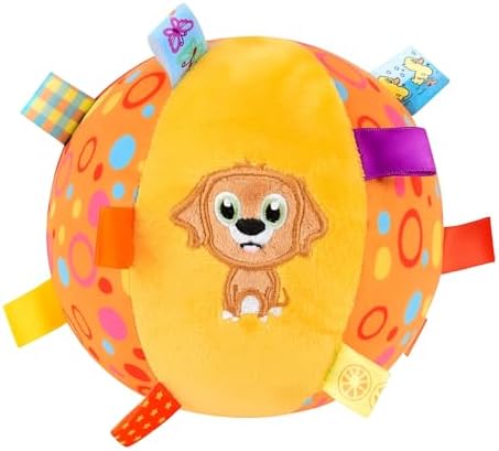 Bola Interativa Para Cães com Guias Coloridas com Som Interno, Re...