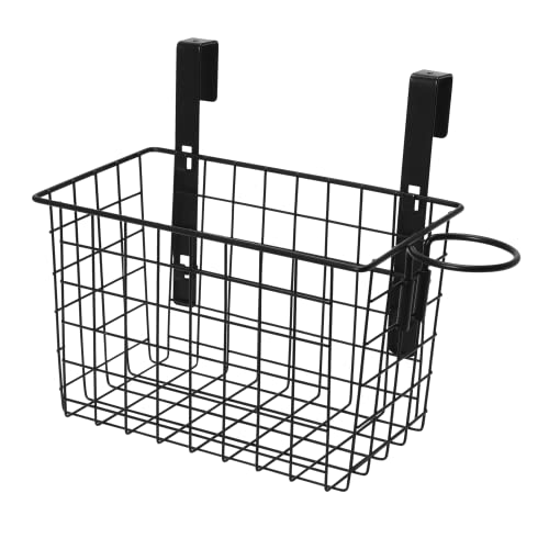 Household Essentials Over The Door Deep Metal Basket, Black #TOP25