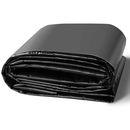 Bâche de bassin en PEHD noir de haute densité, membrane supérieure pour fontaines de jardin