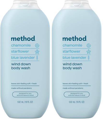 Image of Method Body Wash, Wind Down, Paraben and Phthalate Free, 18 oz (Pack of 2)