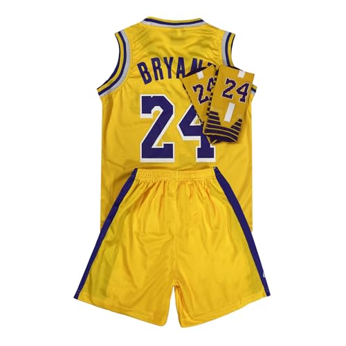 Kids Basketball Jerseys Uniform Set for Boys Girls Youth Basketball Jersey Tank Top+Shorts+Socks 3 Piec Gifts