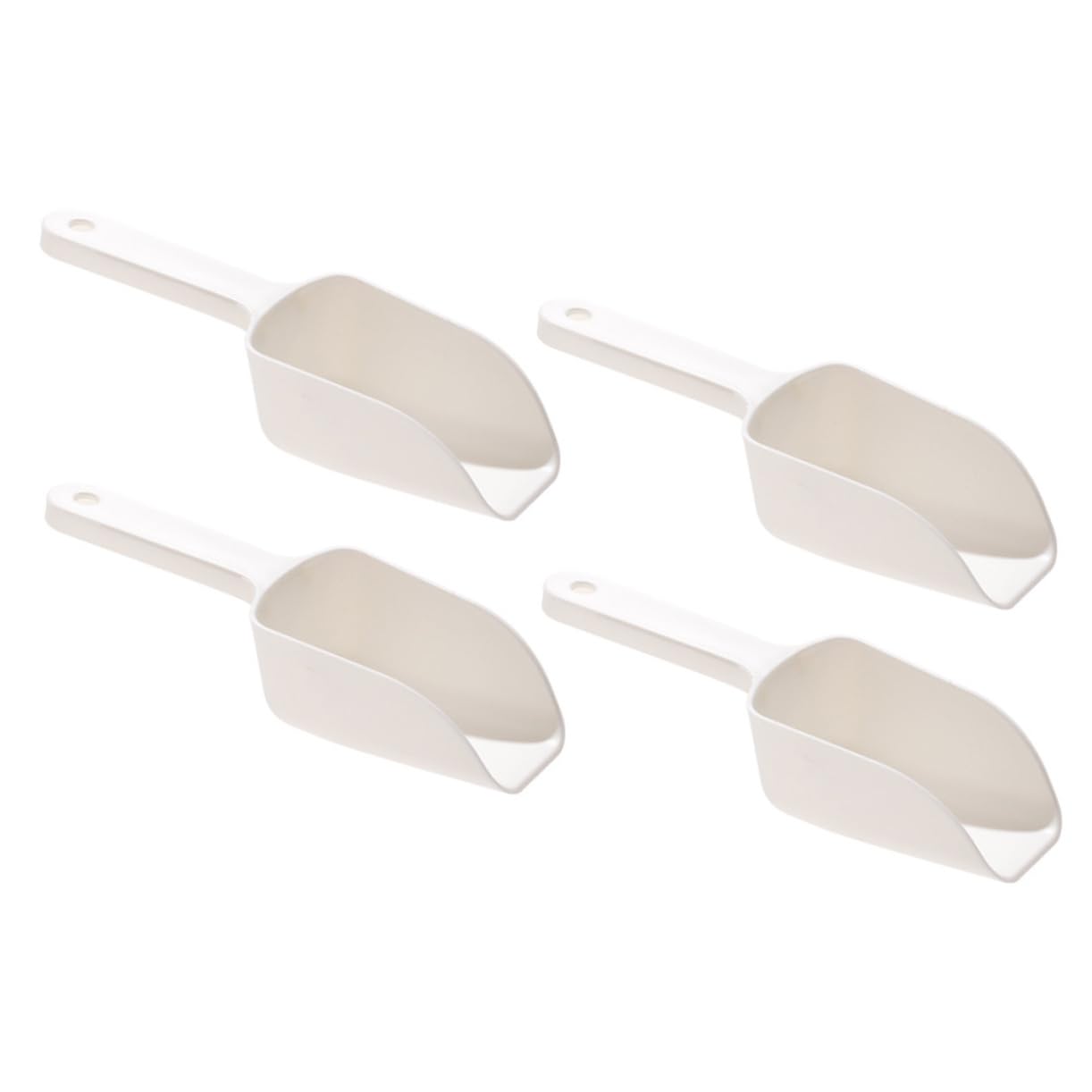 BRIGHTFUFU Practical Kitchen Tool Set 4-piece Scoop Set Ice Flour Rice Dried Fruit Shovels Plastic Comfortable to Hold