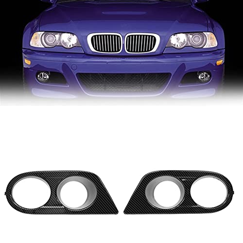 Barre calandre couverture carbone pour phare antibrouillard BMW E46 - 2