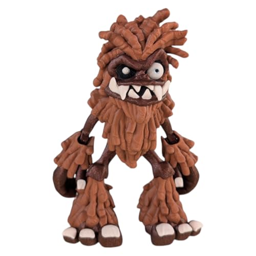 Articulated Bigfoot Figurine – Poseable Stress Relief Toy & Cryptid Collectible for Teens & Adults | Sasquatch Decor for Folklore & Urban Legend Lovers | Eco-Friendly Gift – 3D Printed in Canada
