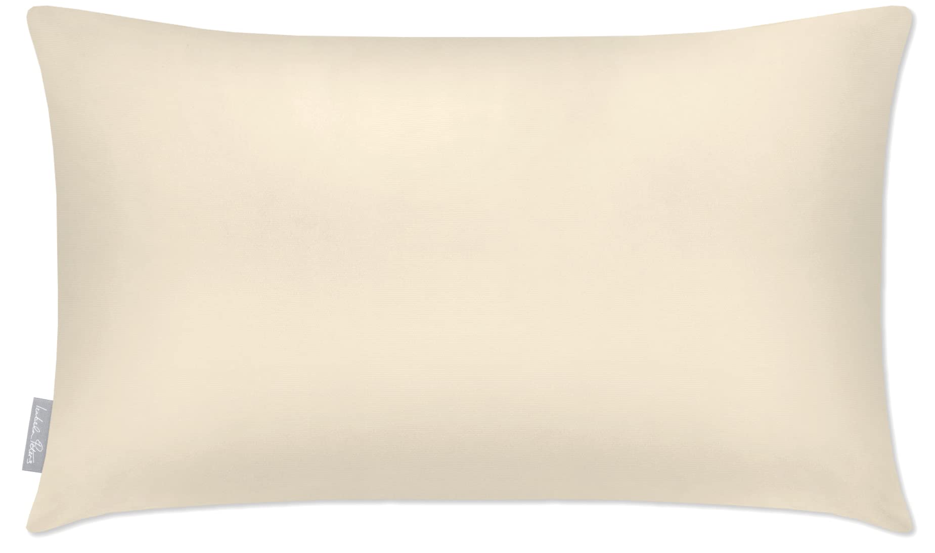 Izabela Peters Outdoor Cushions Waterproof, 55 x 35 cm, Filled Outdoor Cushion, Ivory Cream, Garden Furniture Cushions, Outdoor Seat Cushions, Garden Chair Cushions