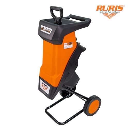 Broyeur de végétaux électrique 2400W RURIS ST100s contre branches