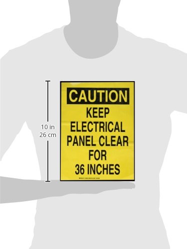 Panneau danger électrique à haute visibilité 35,6 x 25,4 cm - 2