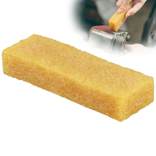 Cleaning Eraser Stick 20 x 35 x 107 mm Natural Rubber Eraser for Cleaning Sanding Belts Sanding Discs, yellow, 20x35x107mm