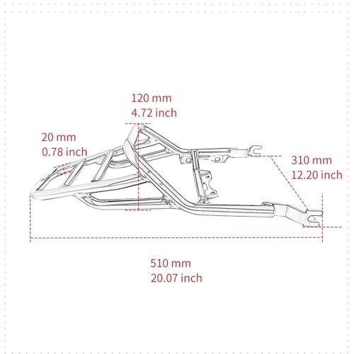 Porte-bagages arrière DAX 125 : fixez votre top case sans encombre - 5